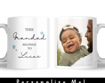 Ce grand-père appartient à Mug | Cadeau personnalisé pour la fête des Pères | Cadeaux pour lui | Cadeaux papa personnalisés | Cadeaux de tasse pour papa anniversaire fils fille