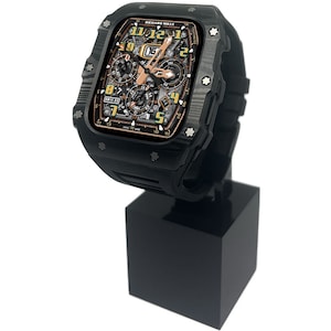 Apple Watch Case RM Mod Kit 44mm-45mm Black Carbon