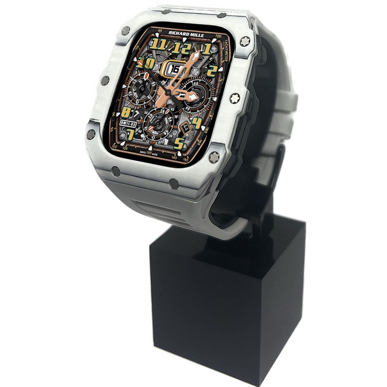 Apple Watch Case RM Mod Kit 44mm-45mm White Carbon