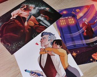 PRINTS - A5 format Twelve and Clara prints