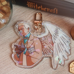 SCHLÜSSELANHÄNGER EMAILLE PINS Engel und Dämon Keychain with wings