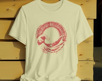 Hokusai Wave T-shirt, Japanese Art, Vaporwave Surf Tee