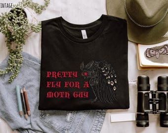 Funny Mothman T-shirt, Pretty Fly Cryptid Tee, Paranormal Gift