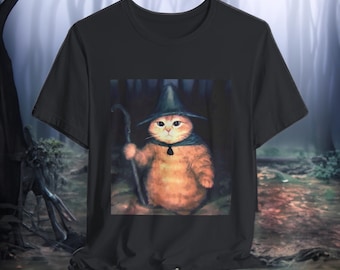 Wizard Cat T-shirt, 90s Orange Cat Meme Gift