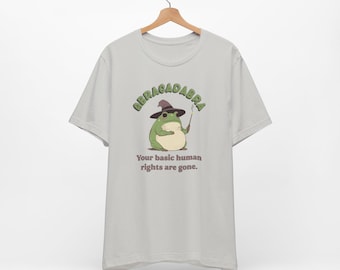 Funny Frog Spell T-Shirt, Wizard Witchy Tee, Vintage Style