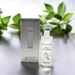 Bvlgari Eau Parfumee The Blanc MINIATURE Eau Cologne 5ml. Unique and calming fragrance.