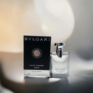 Bvlgari Pour Homme SOIR MINI Eau Toilette 5ml. Soft & sophisticated scent. Discontinued.