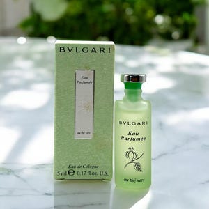 Bvlgari Eau Parfumee The Vert MINIATURE Eau Cologne 5ml. Spa day in a bottle.