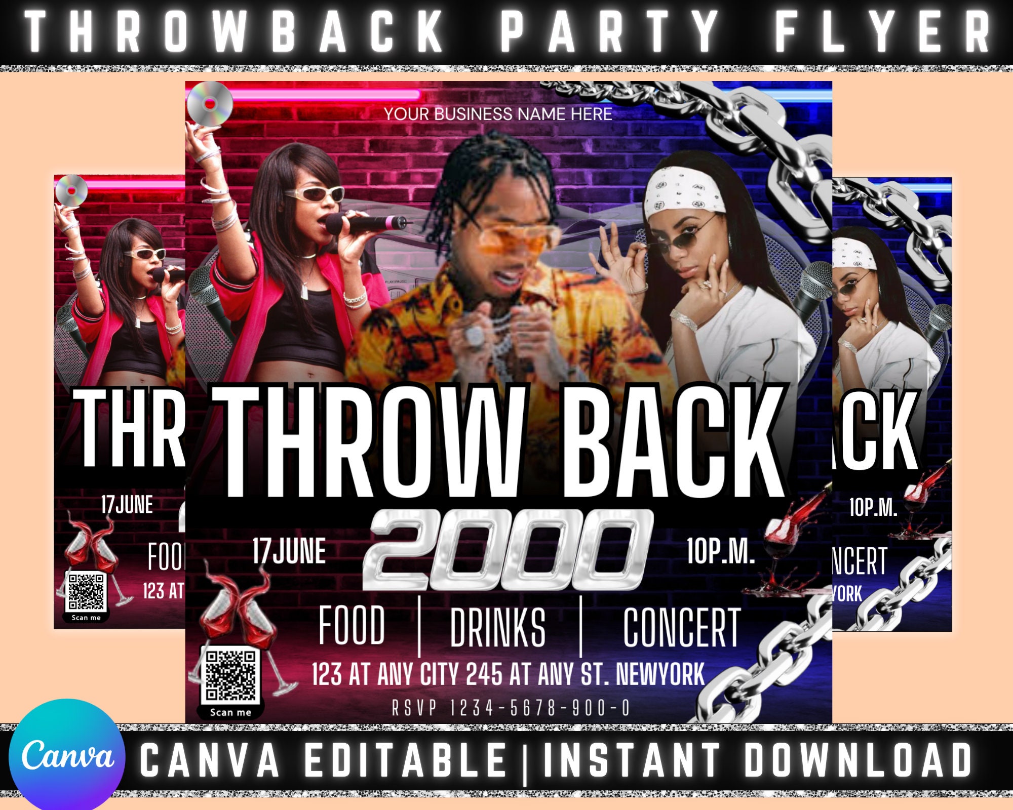 Old School Hip Hop Flyer - Etsy