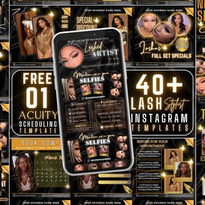 40+ Lash Instagram Post, FREE Lash Acuity, Lash Tech Instagram Post Templates, Lash Posts, Lash Extension Post, Lash Tech Social Media