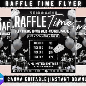 Raffle Giveaway Flyer, Raffle Flyer, DIY Giveaway Flyer, Raffle Ticket Flyer, Contest Flyer, Beauty Flyer, Hair Lashes Braids Boutique Flyer