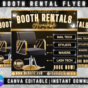 Dépliant de location de stand, modèle de Flyer bricolage, dépliant de location de magasin, dépliant de location de stand en toile, dépliant sur les réseaux sociaux, dépliant commercial prédéfini