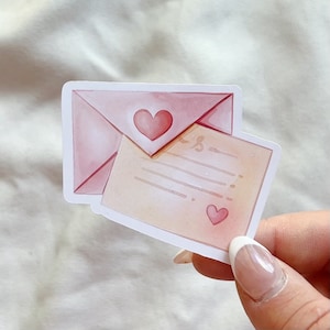 Liebesbrief Aufkleber | Valentinstag Aufkleber | Kindle Sticker | Kindle Zubehör | Journaling Aufkleber