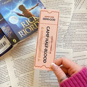 Camp Half-Blood Linen Bookmark: Percy Jackson Gift