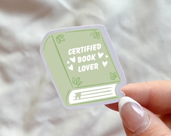 Certified Book Lover Sticker | Bookish Sticker | Kindle Sticker | Reading Sticker | Glossy Sticker | Gift for Book Lover