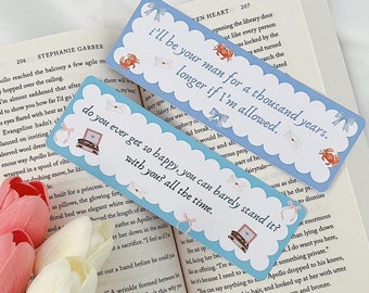 Bellinger Sisters Bookmarks | Linen Cardstock, Tessa Bailey Inspired