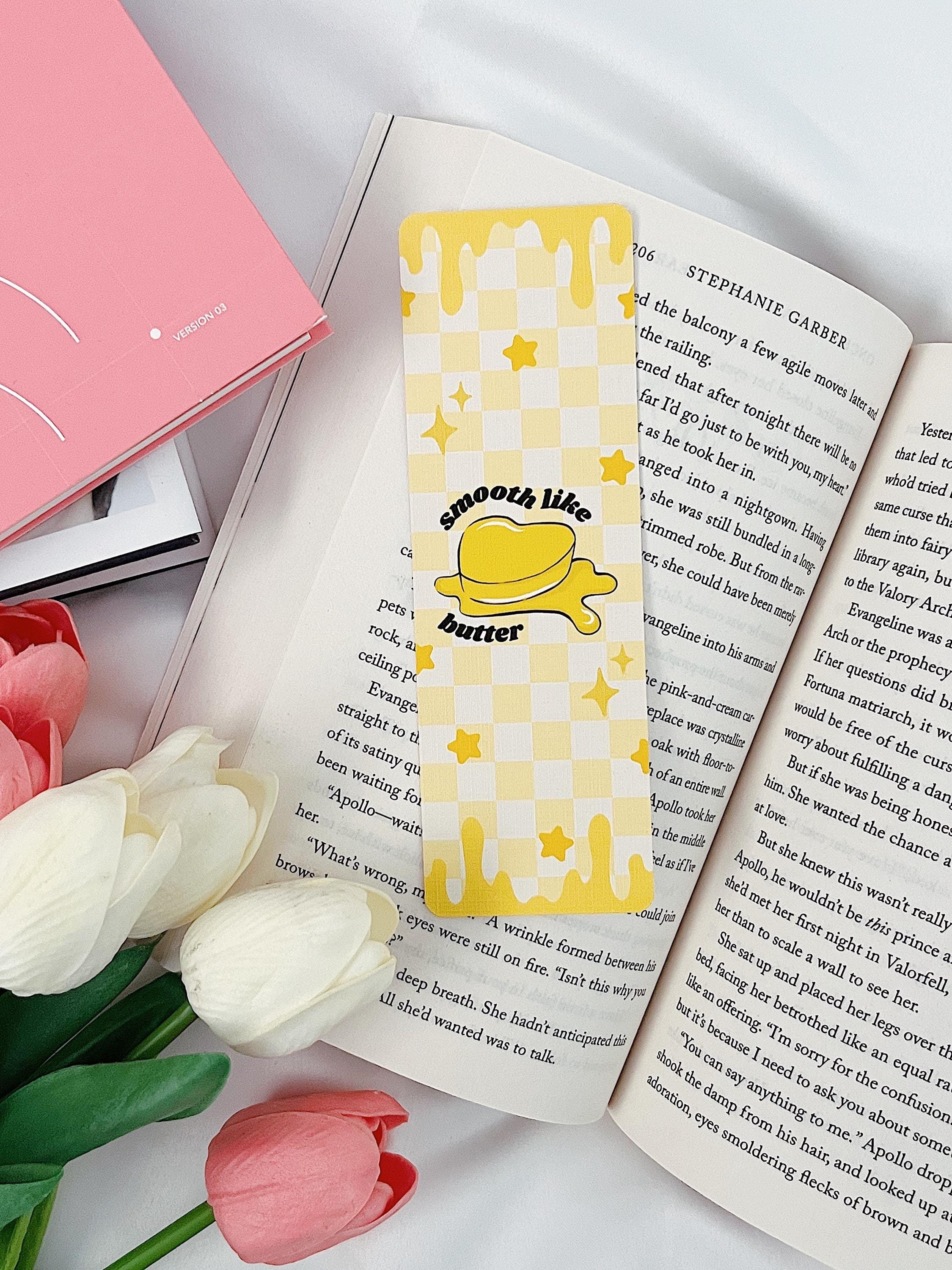 BTS Butter Bookmark: K-pop ARMY Linen Cardstock - Etsy