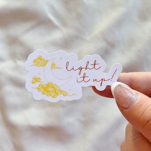 Light it Up Aufkleber | CC Aufkleber | Crescent City Sticker | SJM Sticker | Bücherwurm Sticker | Kindle Aufkleber