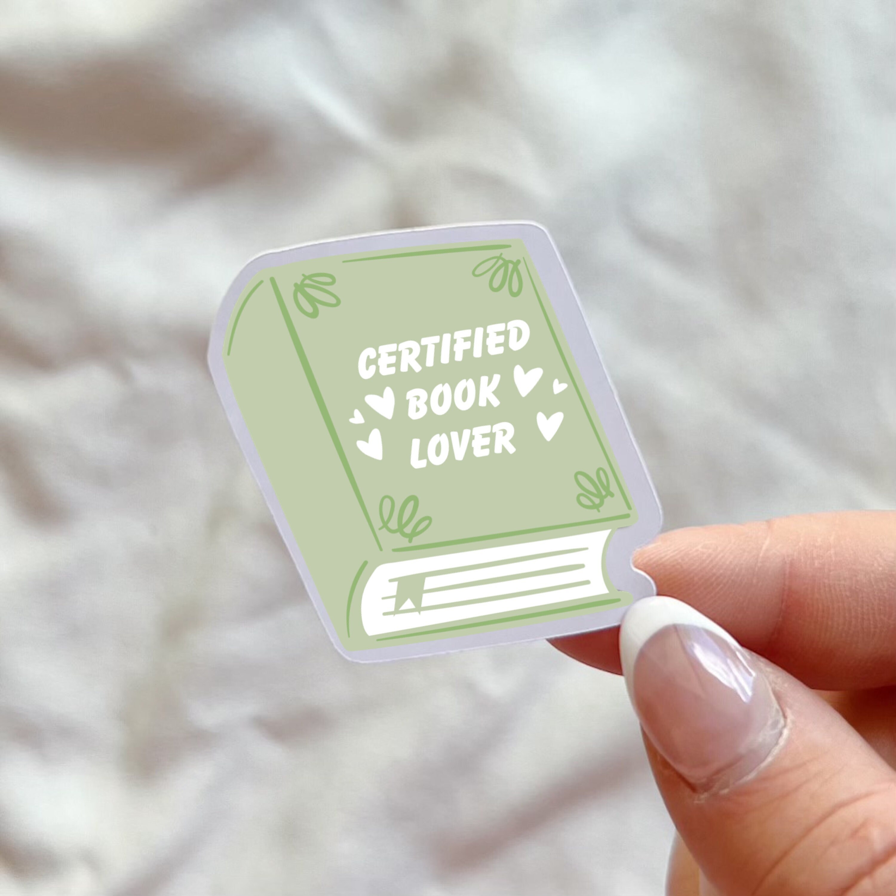 Discover Certified Book Lover Bookish Sticker