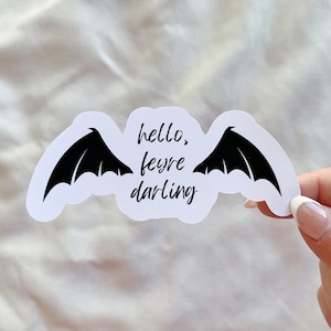 Hello, Feyre Darling Aufkleber | ACOTAR Aufkleber | Bücherwurm Sticker | Kindle Sticker | SJM Aufkleber