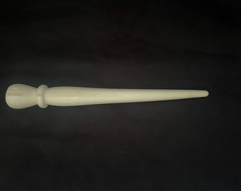 Traditional Scottish Spurtle ~ turned Sycamore wood