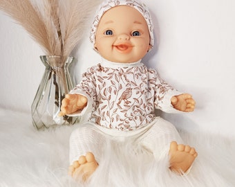 Entzückende Babypuppenkleidung: Jersey-Set für 13-14-Zoll-Puppen