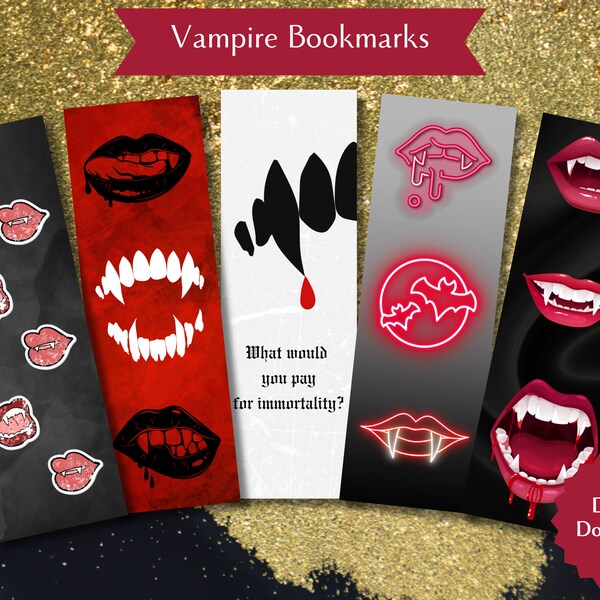 Sexy Vampire Bookmarks, Gifts for Her, Smut Era, Salems Lot