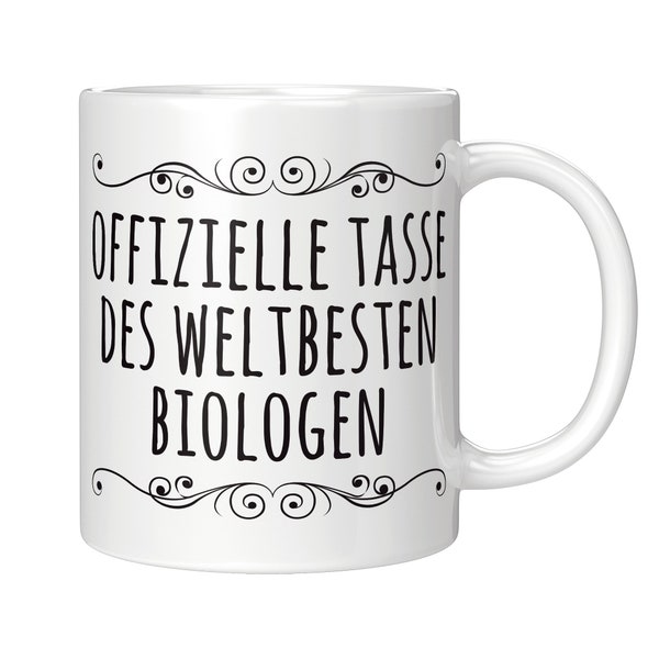 Biologie Tasse Weltbester Biologe Biologin Geschenk Geschenkidee Kaffeebecher Becher Kaffeetasse Teetasse