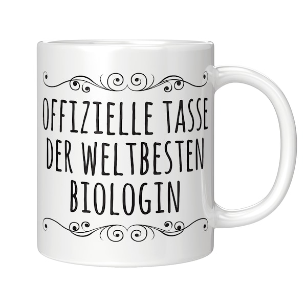 Biologie Tasse Weltbeste Biologin Geschenk Biologe Geschenkidee Kaffeebecher Becher Kaffeetasse Teetasse