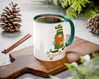 St. Patrick's Day Gnome Mug | Ceramic Coffee Cup