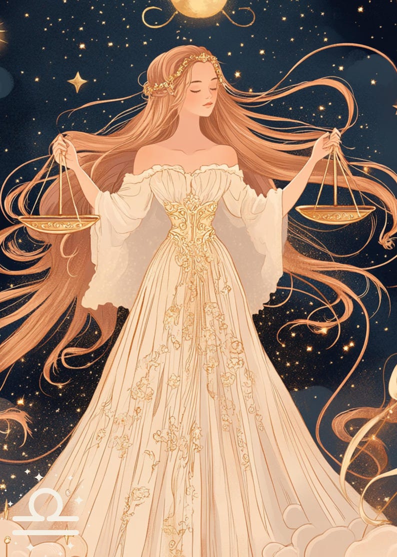 Wandbild-Set mit 12 Sternzeichen, Astrologie-Drucke im Set, Sternzeichen-Poster zum Ausdrucken, Astrologie-Geschenk Bild 12