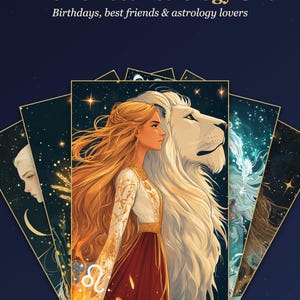 Wandbild-Set mit 12 Sternzeichen, Astrologie-Drucke im Set, Sternzeichen-Poster zum Ausdrucken, Astrologie-Geschenk Bild 5