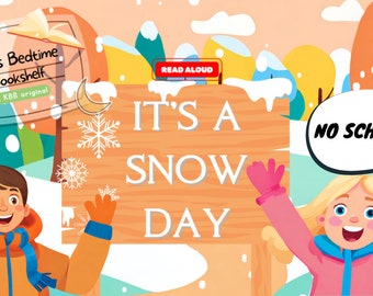 Het is een sneeuwdag Kinderboek Voorgelezen verhaal met animatie Verhaaltjes voor het slapengaan Voorlezen Kleuterschool Eerste Tweede leerjaar Lezen Plezier