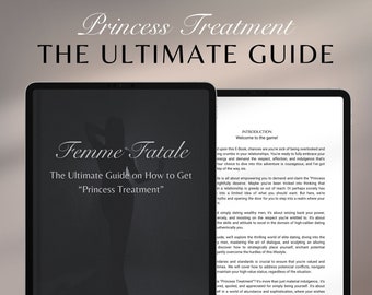 E-book Trattamento da principessa, La guida definitiva, Femme Fatale, Come fare e-book, Stile di vita da ragazza ricca, E-book per iPad, E-book digitale GoodNotes