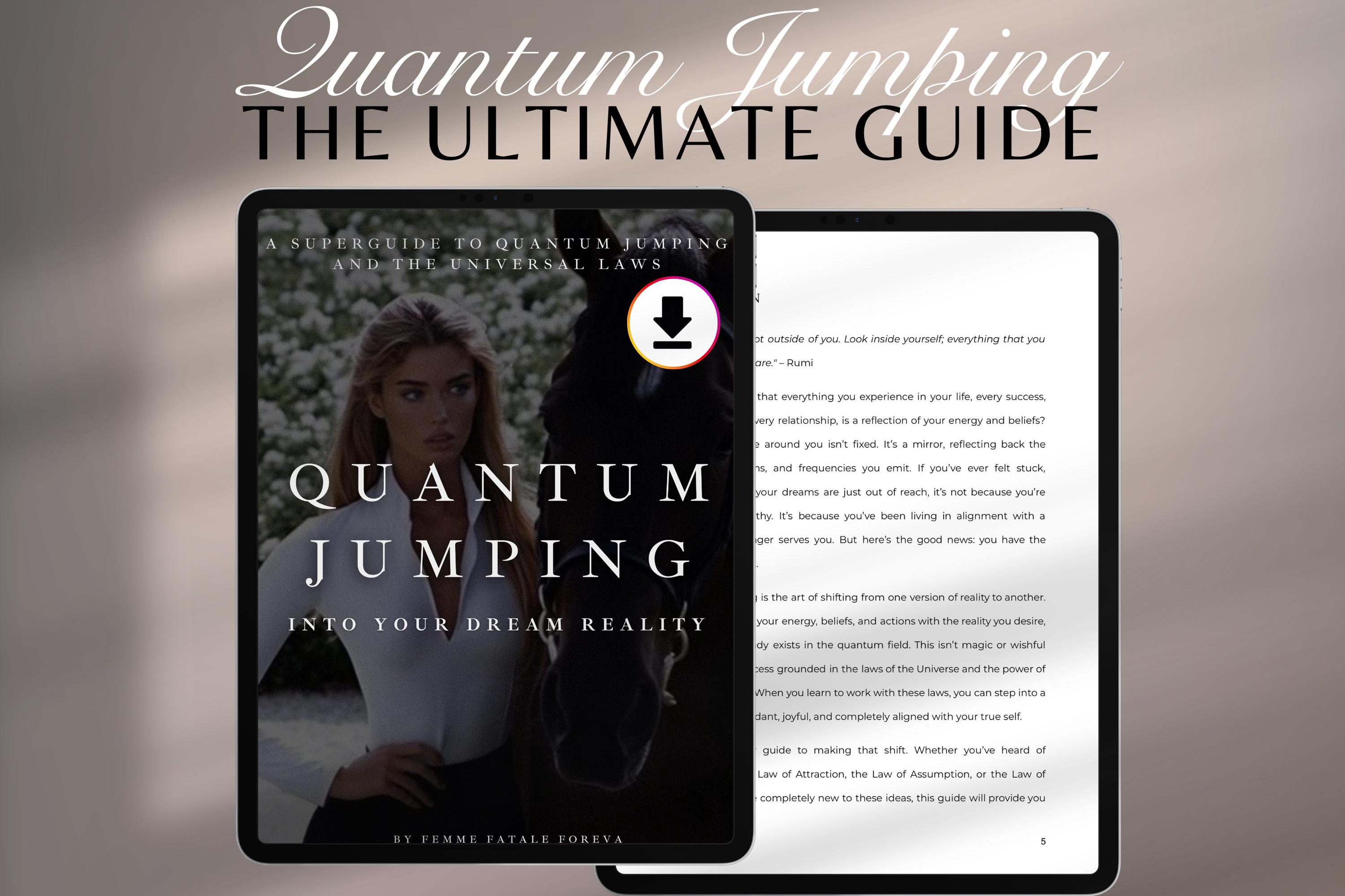 How to Quantum Jump eBook | Manifest Your Dream Life, Unlock Your Potential & Transform Your Reality with Step-by-Step Guidance