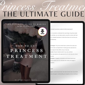 Princess Treatment e-book, Abundance Mindset, The Ultimate Guide, Become a Femme Fatale, How to e-Book, Rich Girl Lifestyle, GoodNotes, iPad