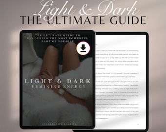 Feminine Energy eBook | Mastering Light and Dark Feminine Energy | Digital Download for Self-Mastery, Confidence & Personal Transformation