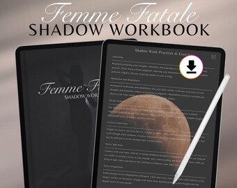 Shadow Work Journal | Self-Mastery, Inner Child Healing, Dark Feminine (Digital Download)