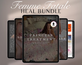 Healing Bundle, Feminine Power ebooks, Shadow Work Journal, Reading Journal (Digital Kit)