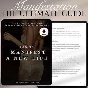 How To Manifest e-Book, Abundance Mindset, The Ultimate Guide, The Law of Attraction, How to e-Book, Manifestation e-Book, GoodNotes, iPad