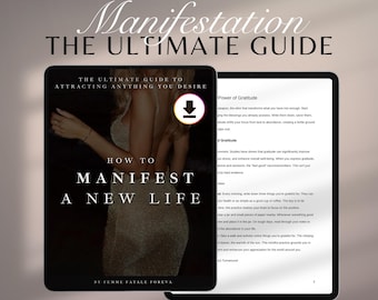 How To Manifest e-Book, Abundance Mindset, The Ultimate Guide, The Law of Attraction, How to e-Book, Manifestation e-Book, GoodNotes, iPad