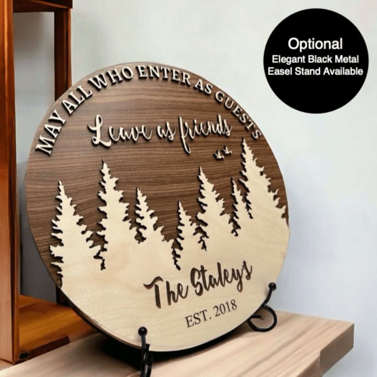 Home Decor Custom Name Sign Personalized Gift for Family Wood Sign Wall ...