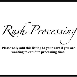 Rush Order Processing