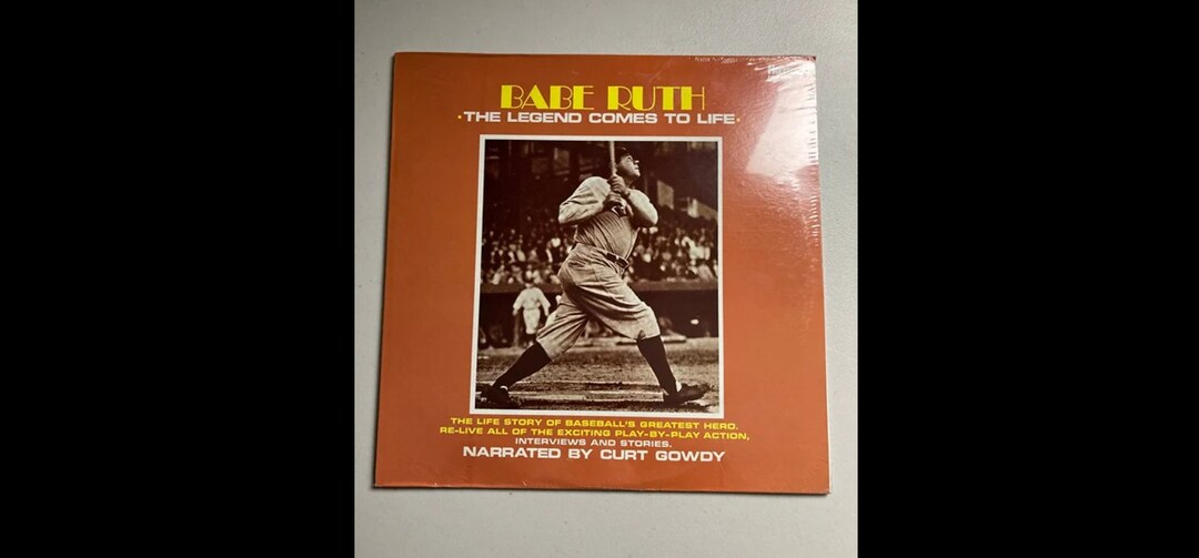 Babe Ruth the Legend Comes to Life Vinyl Record Album LP Narrated by ...