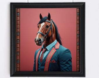 Horse - Digital Artwork - Horse Illustration - Horse Art - Ready for Instant Download - Printable Home Decor Art