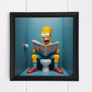 Bart Digital Artwork The Simpson Illustration The Simpson Art Ready for Instant Download Printable Home Decor Art image 1