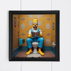 Homer Digital Artwork The Simpson Illustration The Simpson Art Ready for Instant Download Printable Home Decor Art image 1