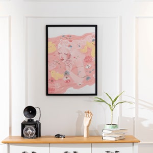 Poster Stampa Artistica "Come il fiume" A3 297 x 420 mm Decorazione da parete