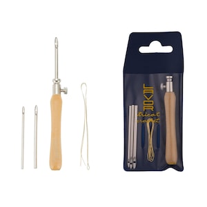 Juego de agujas de bordado Lavor de 2,0/2,5/3,0 mm, kit de bordado con agujas de bordado, herramienta para principiantes con agujas de bordado y aguja ajustable.