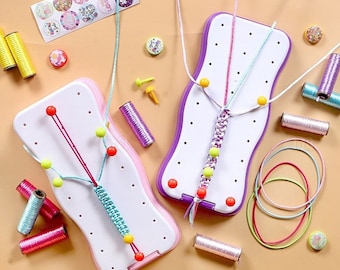 Vriendschapsarmbandenset voor kinderen DIY macrame-armbandset maken DIY koordsieraden maken Verjaardagscadeau voor meisjes Ambachtelijke kit